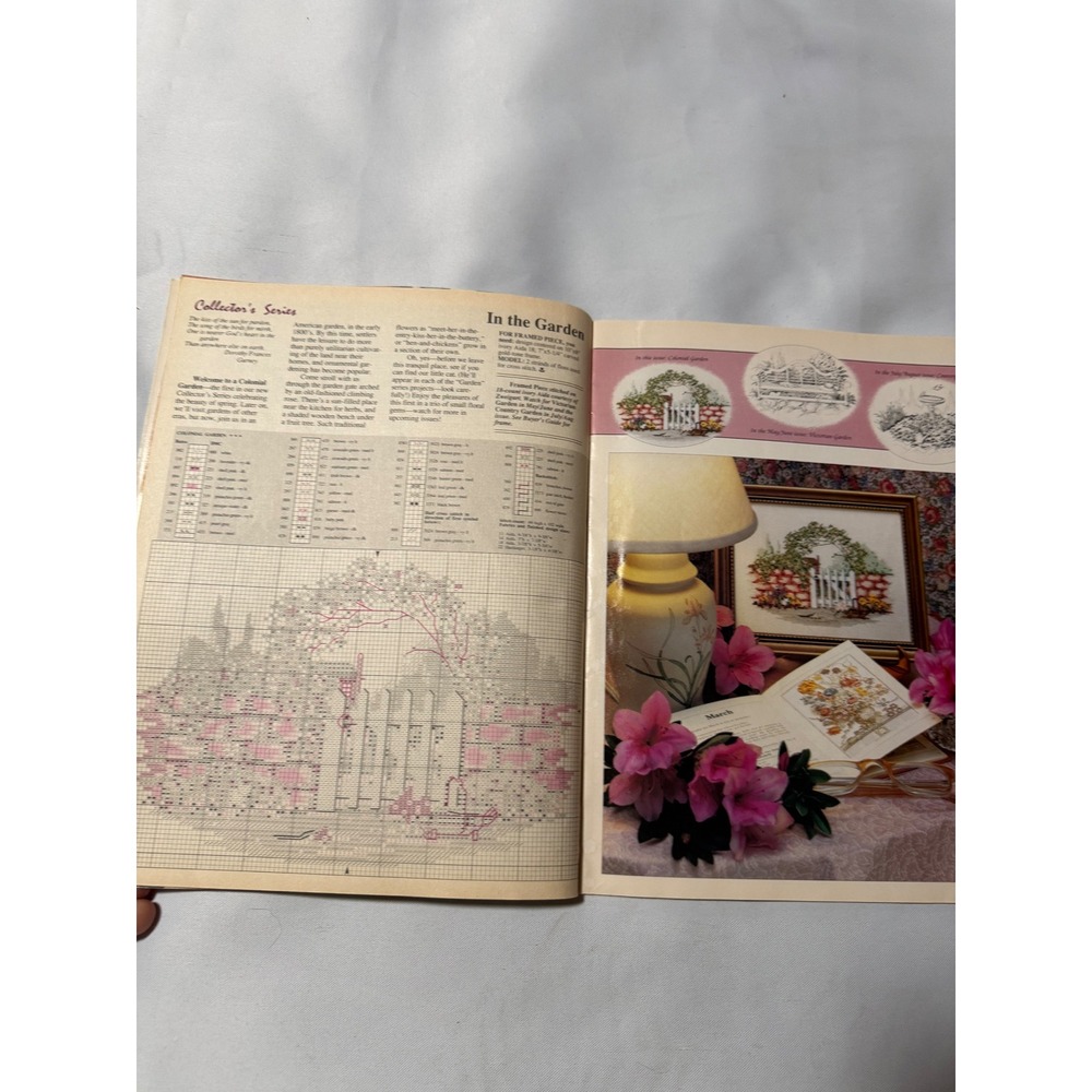Lot of 7 Vintage Cross Stitch & Country Crafts Magazines 1987-1989 Patterns - Picture 13 of 14